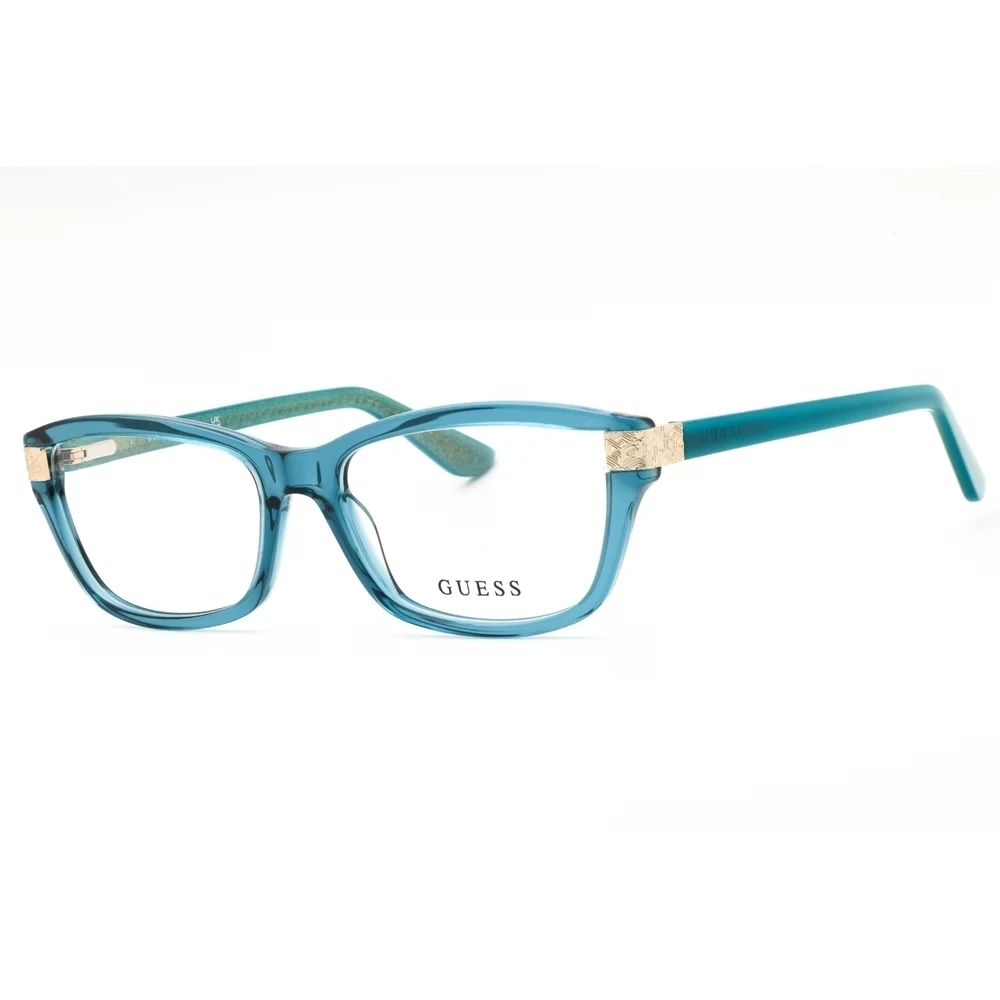 NWT Guess GU2956 Turquoise Rectangle 54mm Eyeglasses